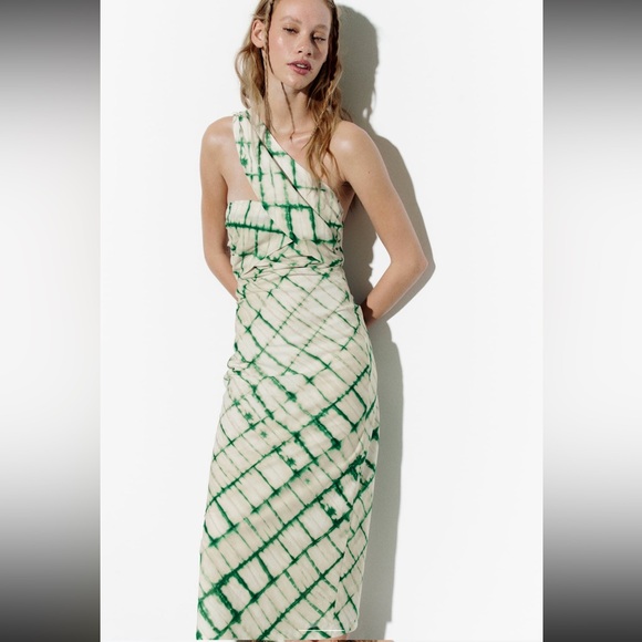 ZARA PRINTED MIDI DRESS - Picture 7 of 15